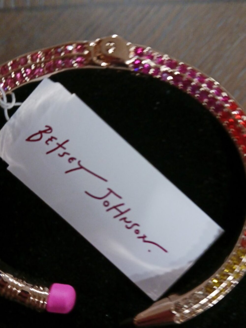 NWT- Betsey Johnson Rainbow Pencil Bracelet - Picture 2 of 3